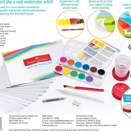 Young Artist Learn to Watercolor