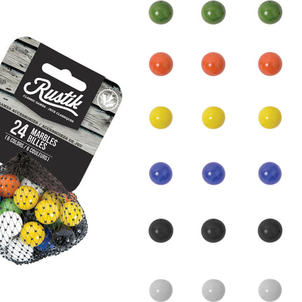 Rustik Tock/Pachisi Marble Refills - 24 pcs.
