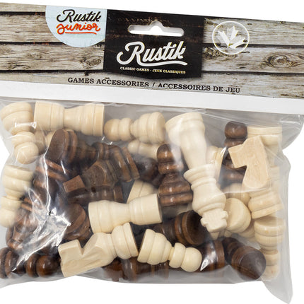Rustik Wooden Chess Refills - 20 Pcs