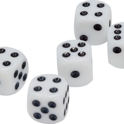 Rustik White Dice - 5 pcs.