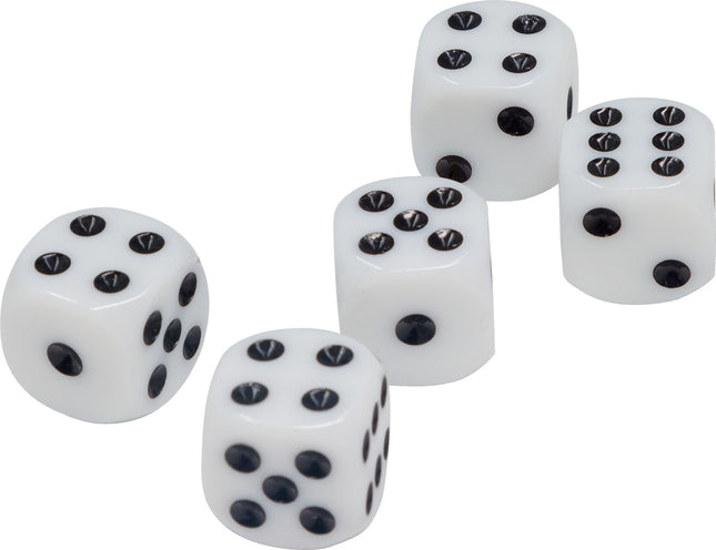 Rustik White Dice - 5 pcs.