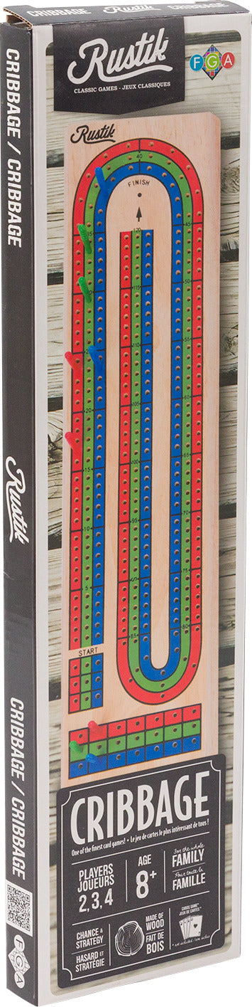 Rustik 3-Player Cribbage Board