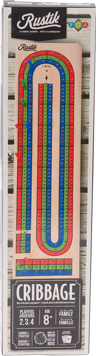 Rustik 3-Player Cribbage Board