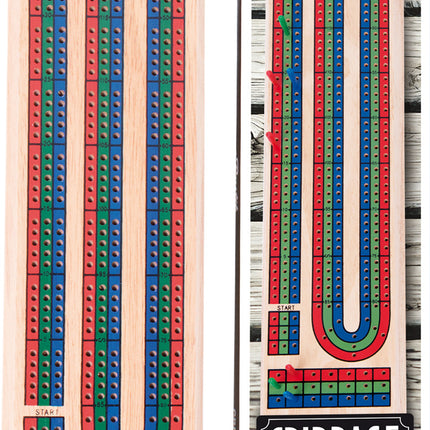 Rustik 3-Player Cribbage Board
