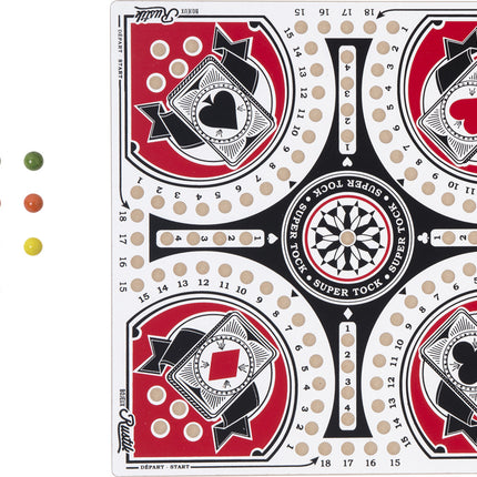 Rustik 4-Player Tock/Pachisi Game - 15 inch