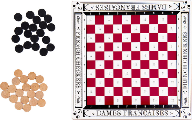 Rustik 4-in-1 Classic French Checkers