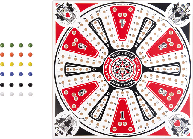 Rustik 6-Player Tock/Pachisi Game