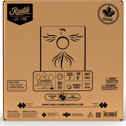 Rustik Foldable Cornhole Backyard Edition