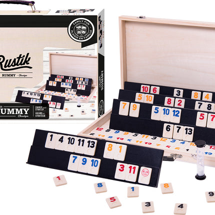 Rustik Deluxe Rummy - Wood Case