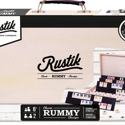Rustik Deluxe Rummy - Wood Case
