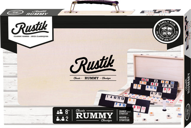 Rustik Deluxe Rummy - Wood Case