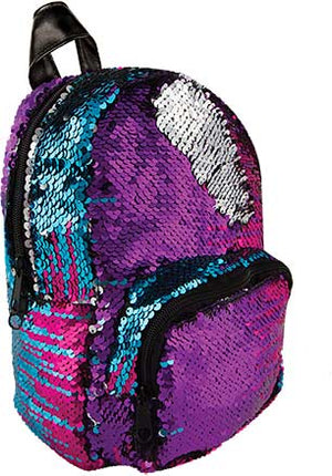 S. Lab Magic Sequin Mini Backpack - Gradient/Silver