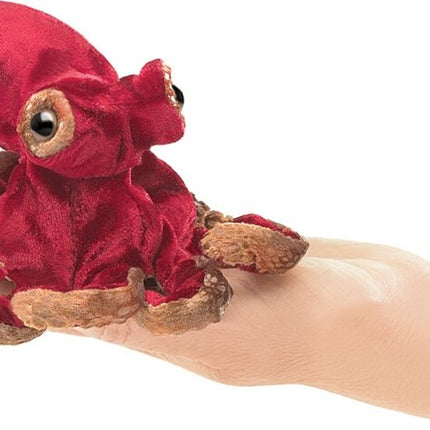 Mini Red Octopus Finger Puppet