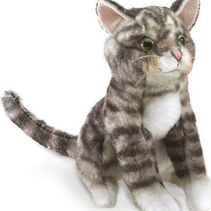 Mini Cat, Tabby Finger Puppet
