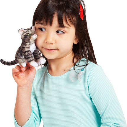 Mini Cat, Tabby Finger Puppet