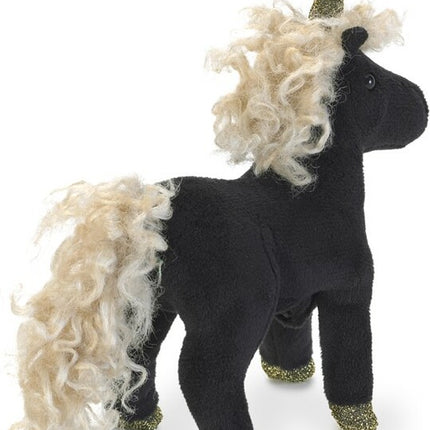 Mini Black Unicorn Finger Puppet