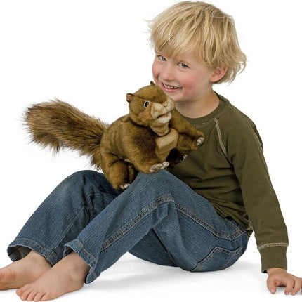Squirrel, Red Hand Puppet