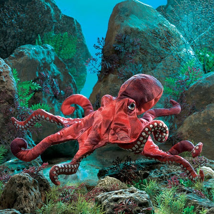Octopus, Red Hand Puppet