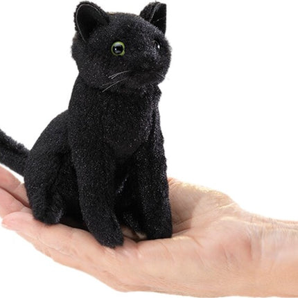Black Mini Cat Finger Puppet
