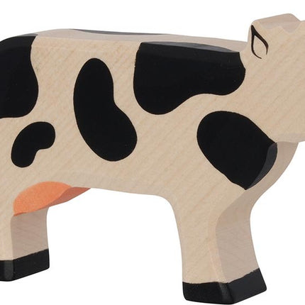 Cow, Standing, Black - Holztiger