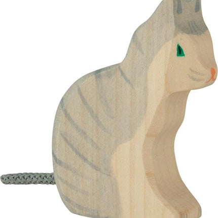 Cat, Sitting - Holztiger