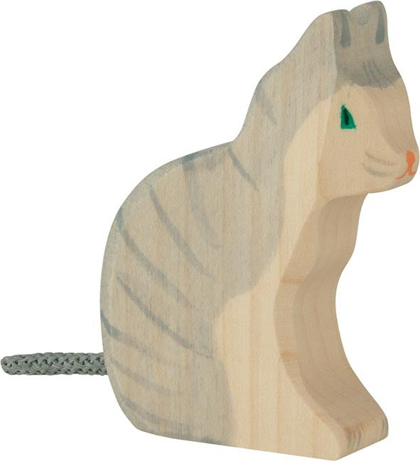 Cat, Sitting - Holztiger