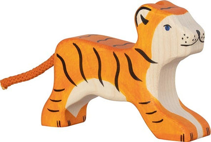 Tiger, Small, Running - Holztiger