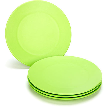 Green Eats Snack Plate-4 Per Set-green