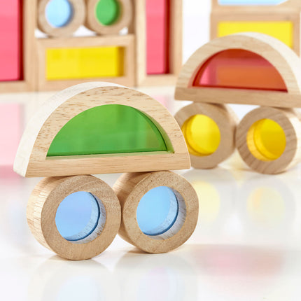 Jr. Rainbow Blocks - 40 pc. set
