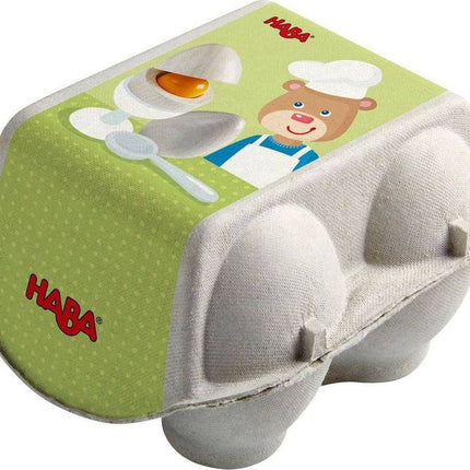 Wooden Eggs with Removable Yolk Play Food