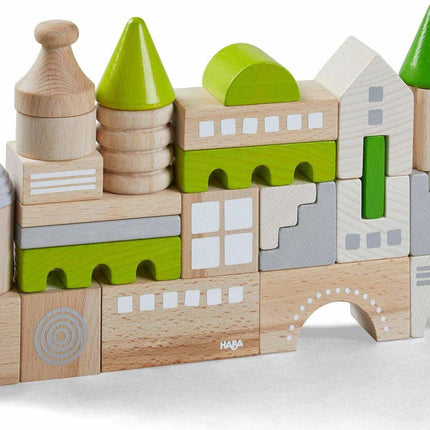 Coburg 28 Piece Wooden Building Blocks