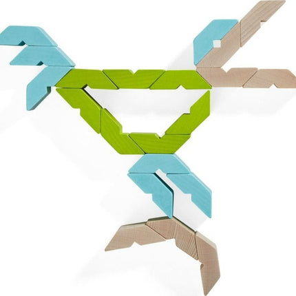 Varius 21 Piece Wooden Building Blocks