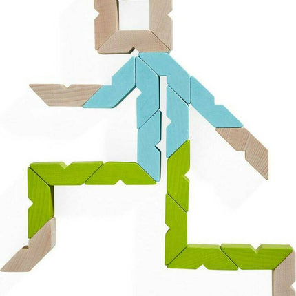 Varius 21 Piece Wooden Building Blocks