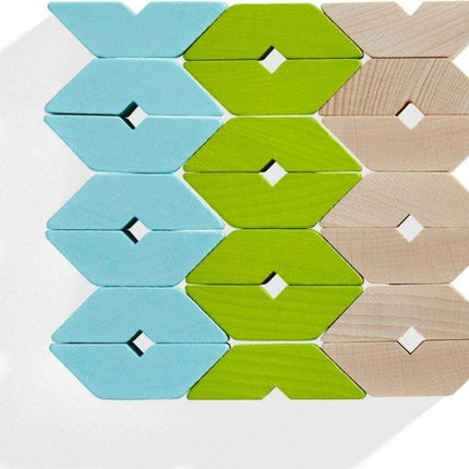 Varius 21 Piece Wooden Building Blocks
