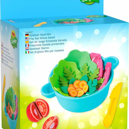 Mixed Salad Bowl with Felt Veggies