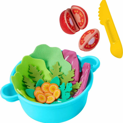 Mixed Salad Bowl with Felt Veggies