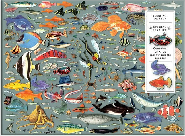 Deepest Dive 1000 Piece Puzzle with Shaped Pieces