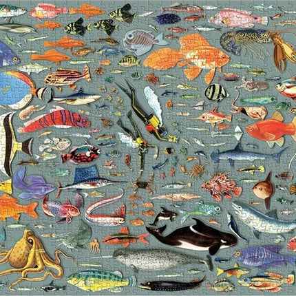 Deepest Dive 1000 Piece Puzzle with Shaped Pieces