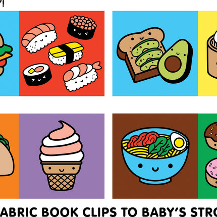 Foodie Baby Crinkle Fabric Stroller Book