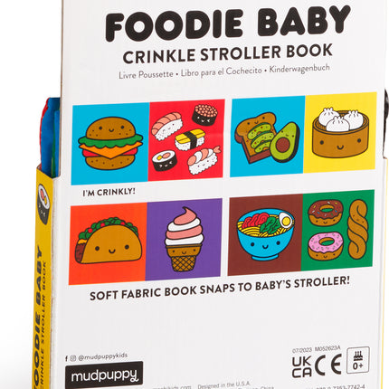 Foodie Baby Crinkle Fabric Stroller Book
