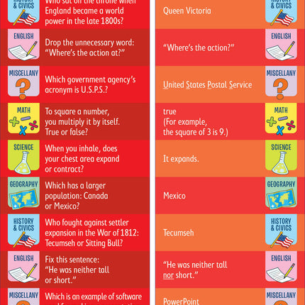 Brain Quest 6th Grade Smart Cards Revised 4th Edition