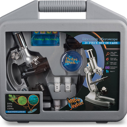 Microscope set with case