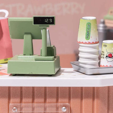 DIY Miniature House Kit: Double Joy Bubble Tea