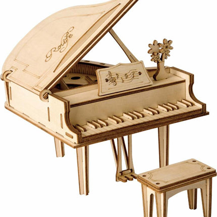 3D Modern Wooden Puzzle - Piano