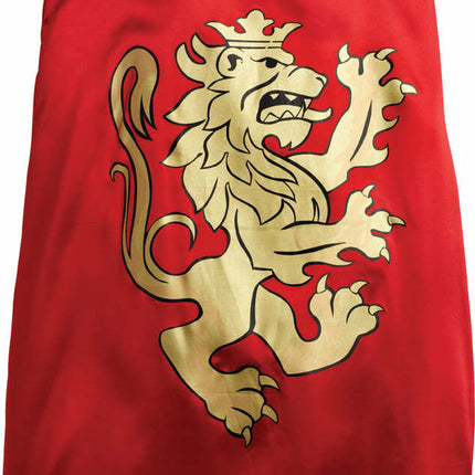 Liontouch Pretend-Play Dress Up Costume Noble Knight Cape - Red