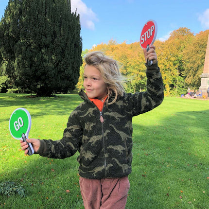 Liontouch Pretend-Play Foam Stop and Go Sign