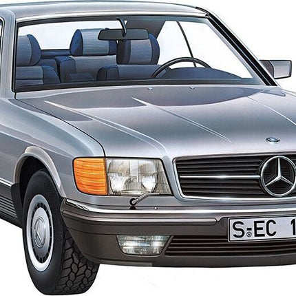 1/24 Mercedes-Benz 500 SEC, Plastic Model