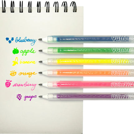 Yummy Yummy Scented Gel Pens - Neon - Set of 6