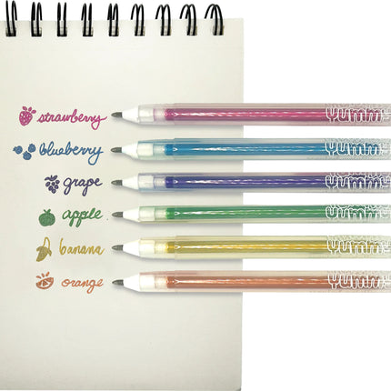 Yummy Yummy Scented Gel Pens - Metallic - Set of 6