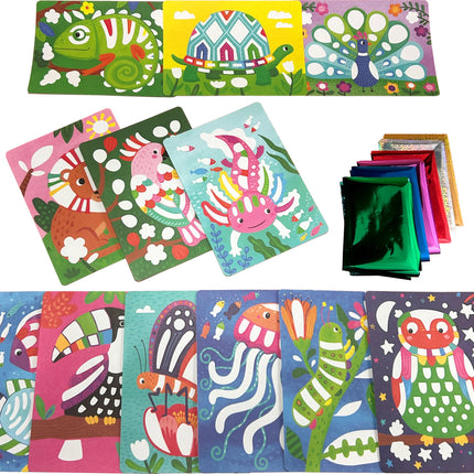 Foil-tastic Foil Art & Coloring Set - Awesome Animals